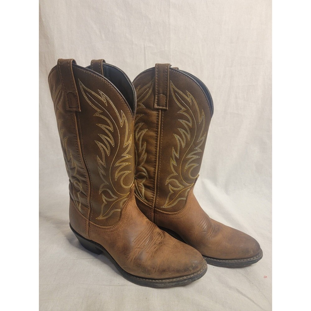 Laredo Kadi 5724 Distressed Brown Leather Western Cowboy Boots Women’s Size 6